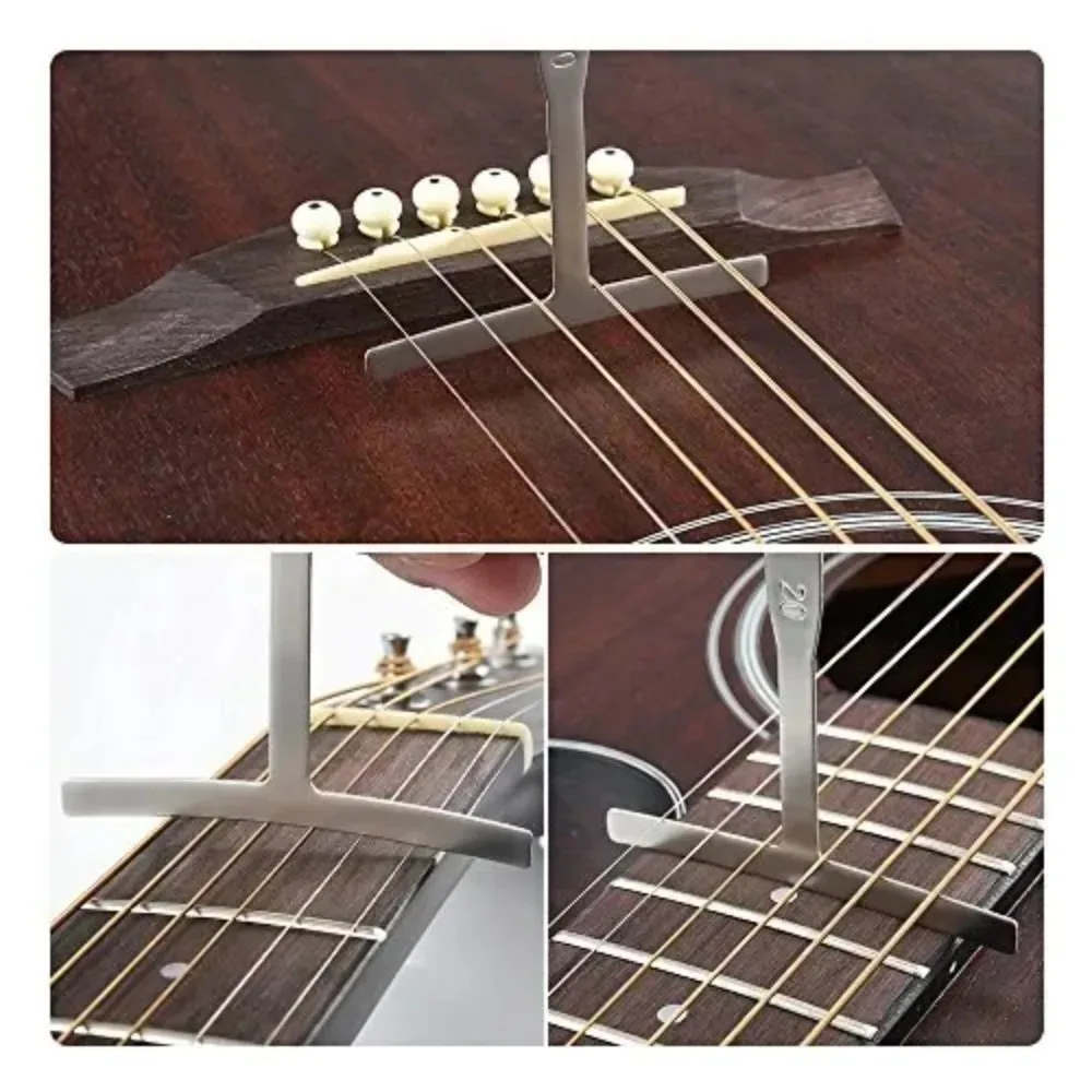 9PCS /set Guitar Fretboard Radius Polishing Measuring Ruler, Special Radius Gauge Tool for Guitar Maintenance