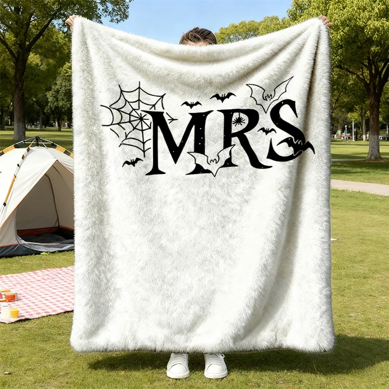 Halloween MR and MRS Comfort Comfy Blanket: Spooky Couple Comfy Blanket Set