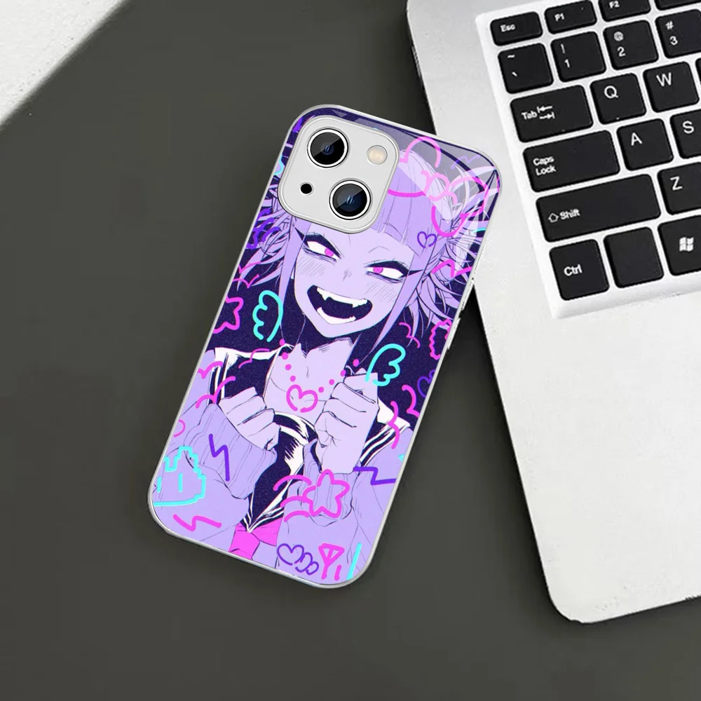 Himiko Toga Phone Case For iPhone 14 13 12 Mini 11 Pro XS Max X XR 14 Plus Tempered Glass Cover