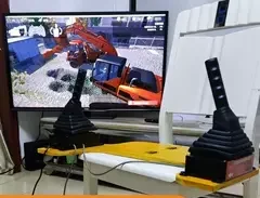 Real Excavator Handle Driving Simulation Learning Machine Smart Training Device Trench Digging Remote Control