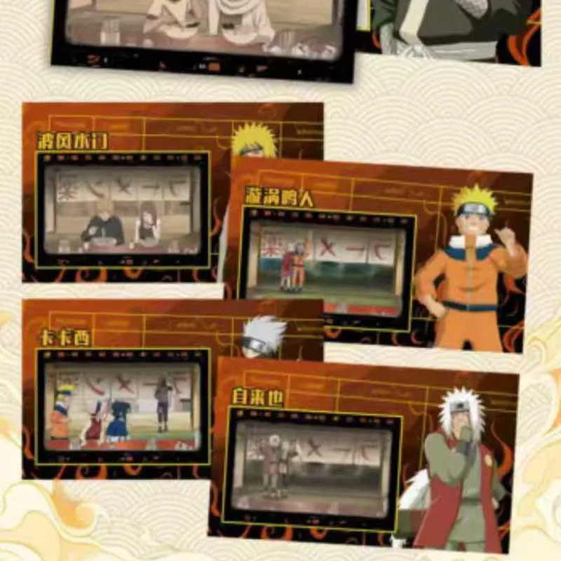 Groothandel Naruto Collectie Kaarten Booster Box Ouman Wave 3-kleuren papier Waifu Sexy Kinderspeelgoed Speelkaarten Verjaardagscadeaus