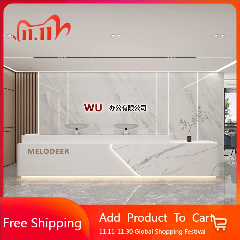 

Beauty Luxury Reception Desks Modern Shelves Restaurant Company Reception Desks Design Organizers Scrivania Trendy Furniture