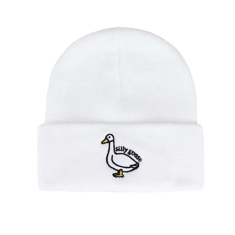 Вязаная шапка с вышивкой, зимняя теплая уличная шапка с черепом для женщин и мужчин, милые морозостойкие аксессуары