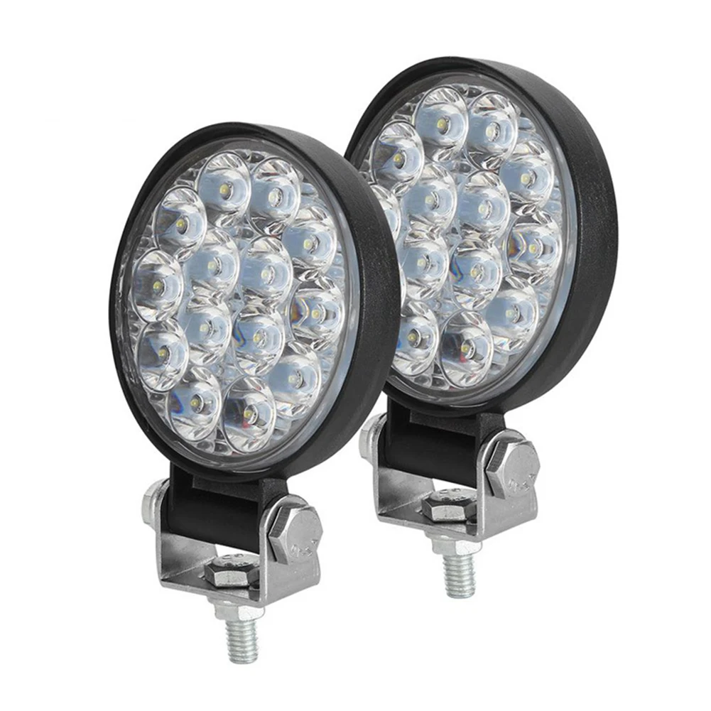 

Световой рабочий фонарь автомобиля, алюминиевый противотуманный фонарь, водонепроницаемый рабочий фонарь, 1 шт., 2500LM 3030 42W 6000K для автомобиля, грузовика, квадроцикла