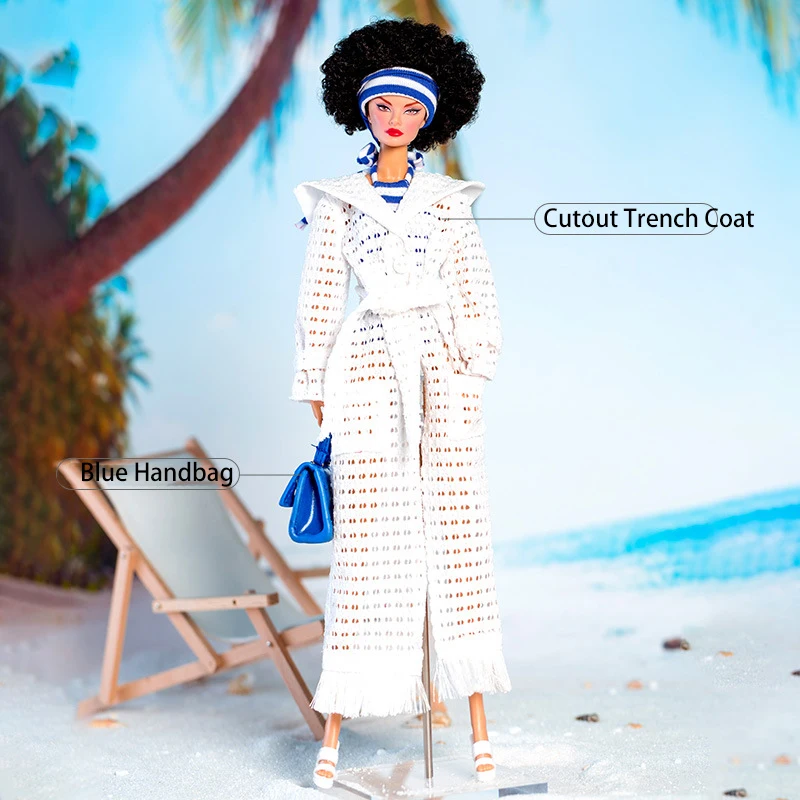 

Новый оригинальный комплект одежды для куклы Supermodel 30 см, морская коллекция, платье для девочек, аксессуар для одежды с вырезом для 1/6 FR FR2, игрушка для куклы