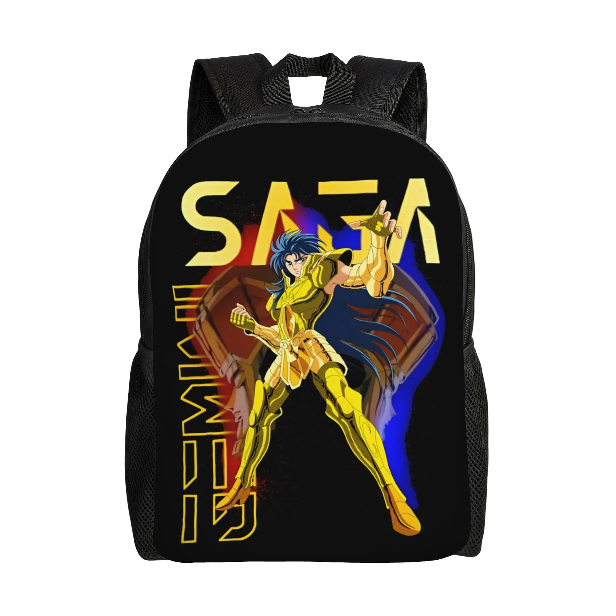 

GEMINI SAGA KNIGHTS OF THE ZODIAC backpack ita bag mochila Harajuku Design Campus Retro Washable Rucksack