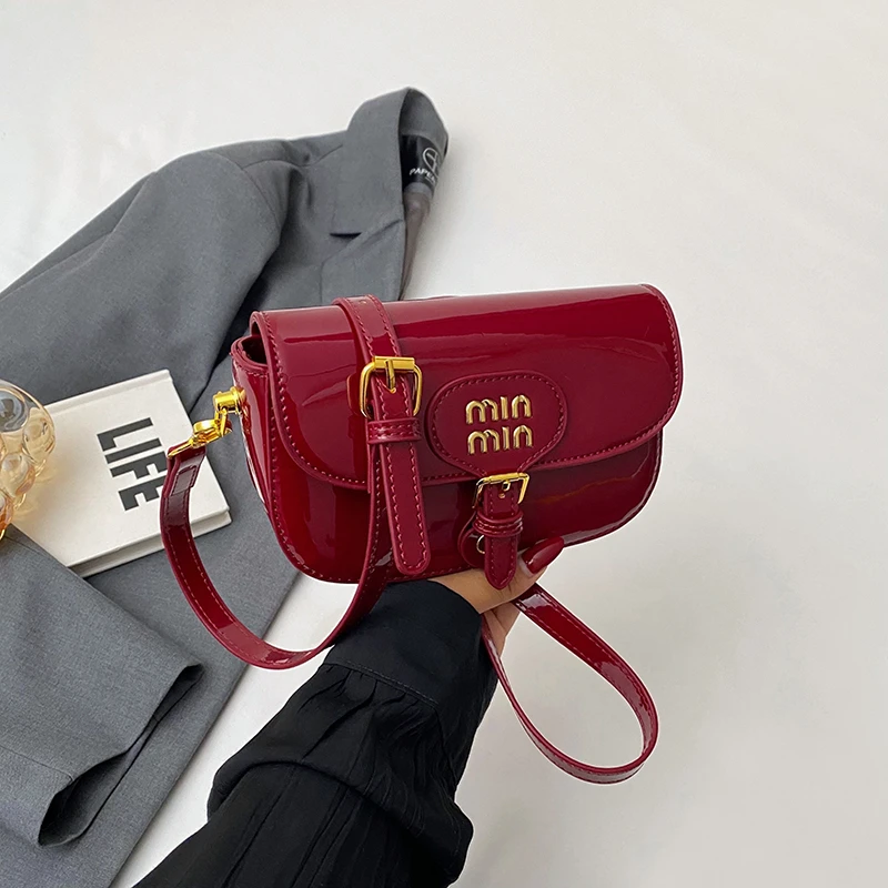 

Elegant Handbags Leather Messenger Bag, Popular Classic Ladies Crossbody Shoulder Tote Luxury Brand Women