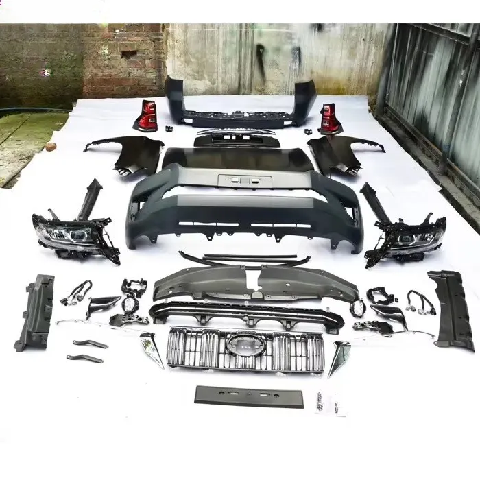 CZJF Facelift Face Lift Bodykit Body Kits for Land Cruiser LC Prado 2014 Upgrade to Prado 2018 Kit Upgrade Front Bumper