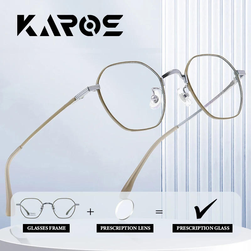 

KAROS Lightweight and Strong Pure Titanium Prescription Glasses for Men and Women with Multifocal and Progressive Lenses