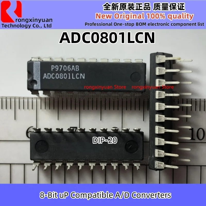 ADC0801LCN ADC0801 DIP-20  8-Bit µP Compatible A/D Converters Original New 100% quality