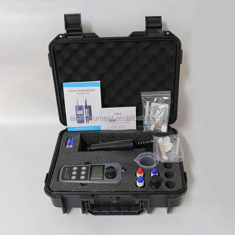 

AE86061 NH -N ammonia nitrogen multi test fish shrimp farm multiparameter Do, PH water test kit water meter tester in pool