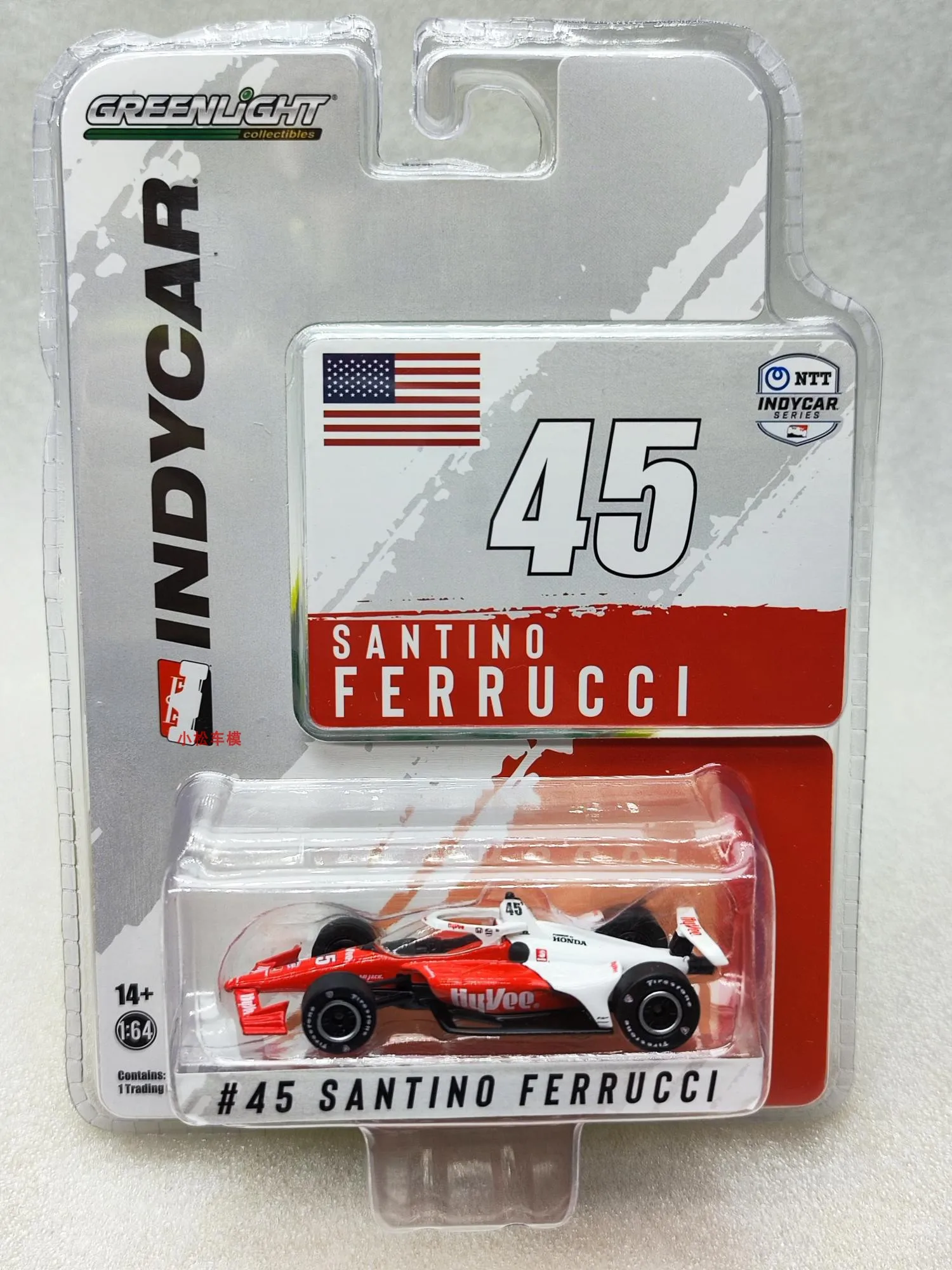 

1:64 2021 # 45 Santino Ferrucci, высокая имитация сплава, модель автомобиля, Коллекционная игрушка, подарок, украшение для дисплея
