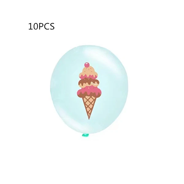 Eis Cartoon Thema Party Arrangement Popsicle Geburtstag Pull Flag Latex Ballon Kuchen Einsatz Karte Sommer Party Dekoration – Detail 6
