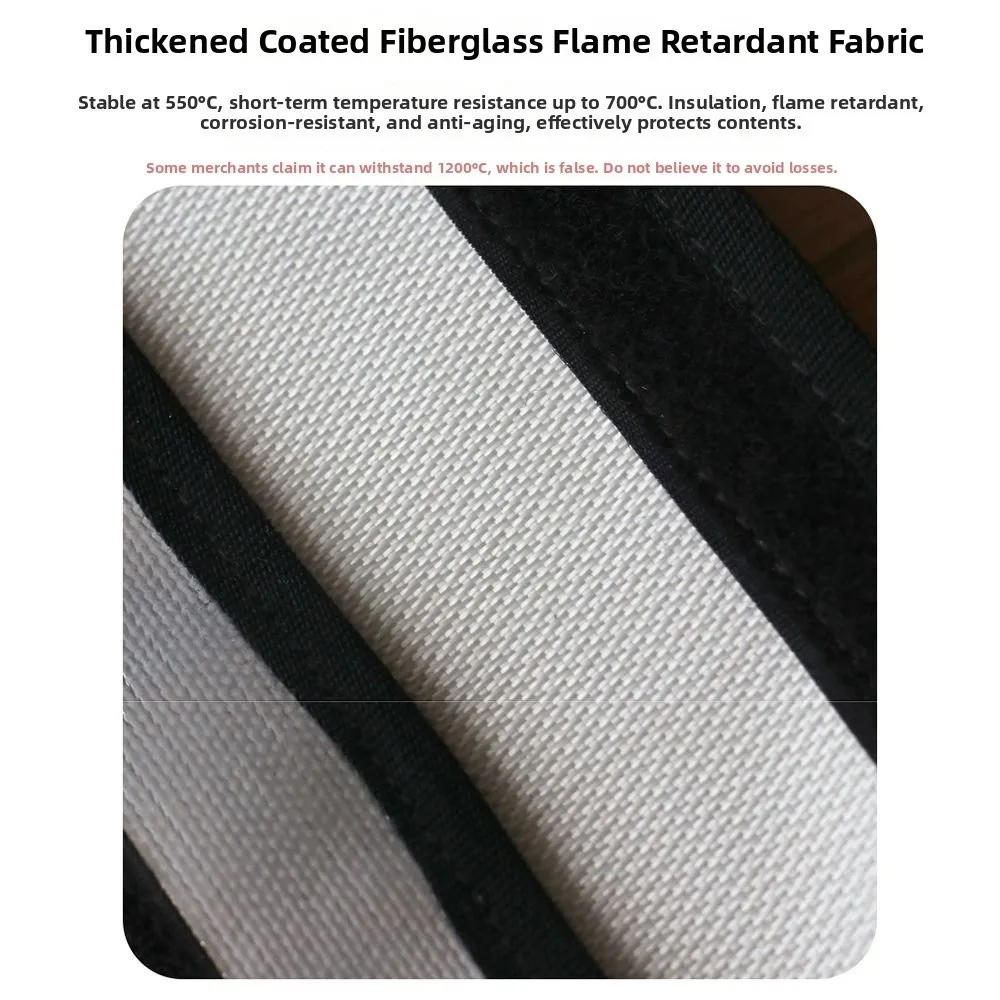 Waterproof Fireproof Document Bag Signal Blocker Heat-resistant Cash Safe Storage Pouch Multi-Functional Anti-Hacking