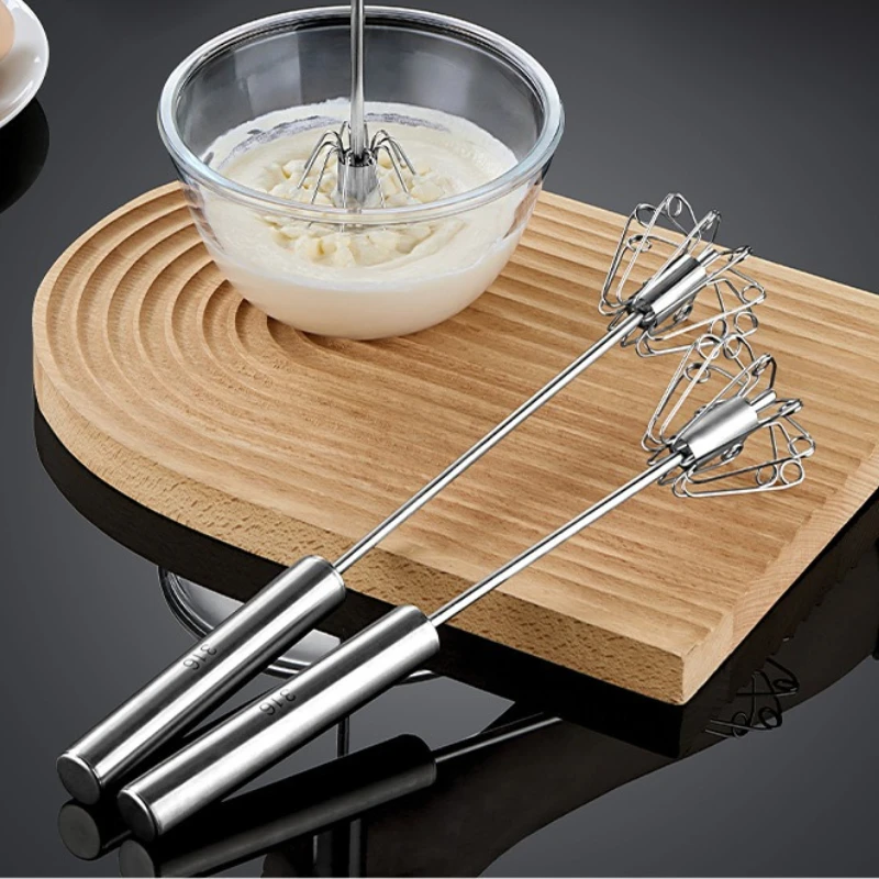 

LMM stainless steel semi-automatic egg beater household manual egg beater