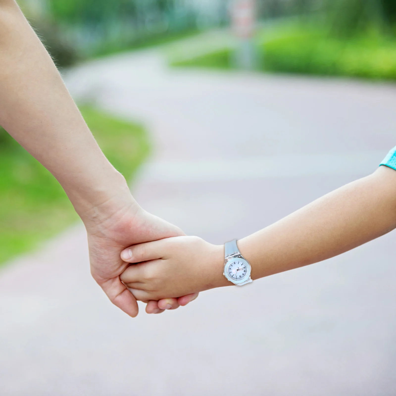 Luminous Watch Rabbit Pattern Cartoon Design Comfortable Adjustable Silicone Band Wristwatch Holiday Gift