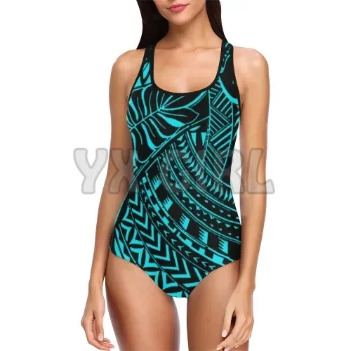 

YX GIRL Hawaii Islands Swimwear Polynesian 3D Printed Sexy Summer Women Beach Swimsuit Cosplay Clothes