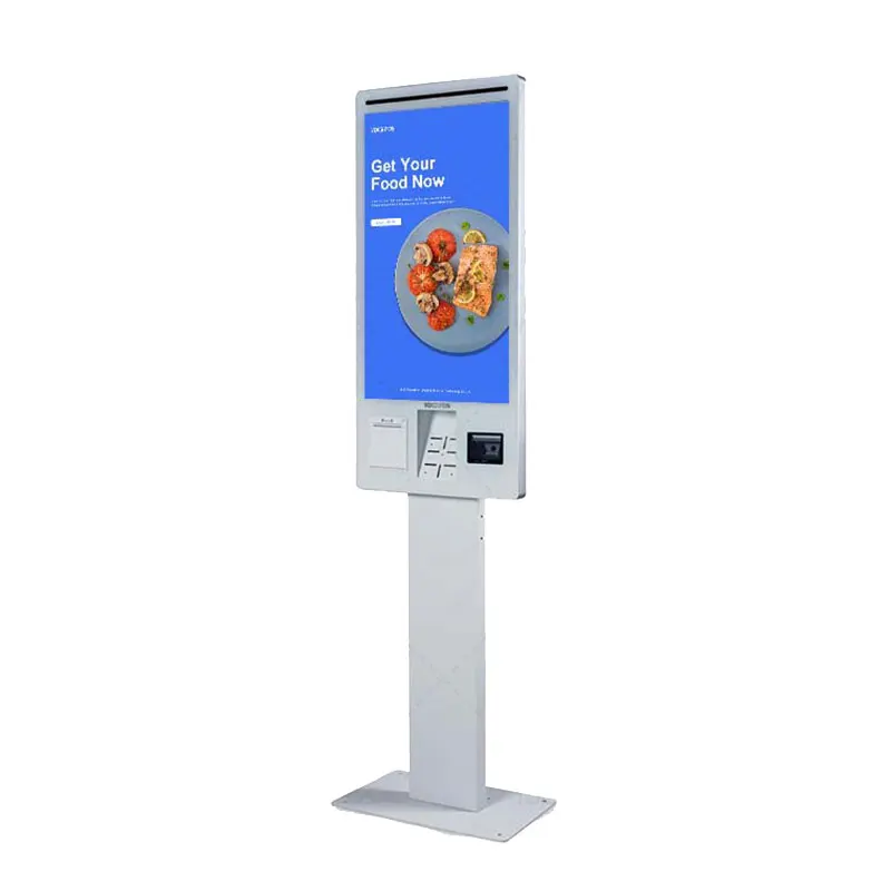 21.5 Inch Self Ordering Kiosk Floor Standing Touchscreen Auto Pay For Restaurant Mall Fast Service
