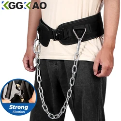 Neoprene Peso Levantamento Dip Belt, Back Gym Belt com Corrente, Fitness Musculação, Puxe para cima, Treinamento de força, Carga Cinta