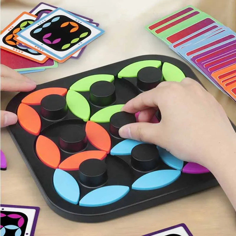 Children's Educational Rotating Puzzle Board Toys Desktop Games Logical Thinking Training Three-dimensional Jigsaw Puzzle Toys