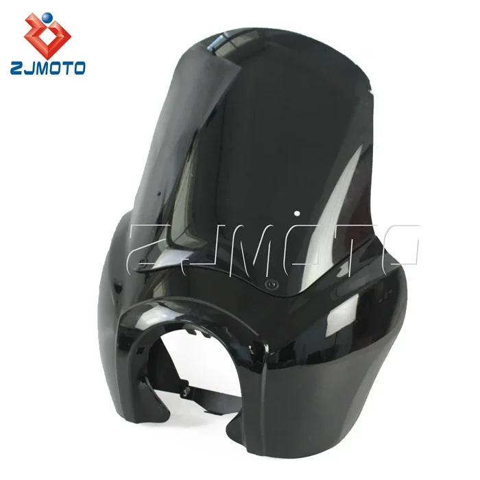 Motorcycle ABS Headlight Fairing Panel front light Cover for Harley Dyna 1999-2005 with Bottom Mount Headlight