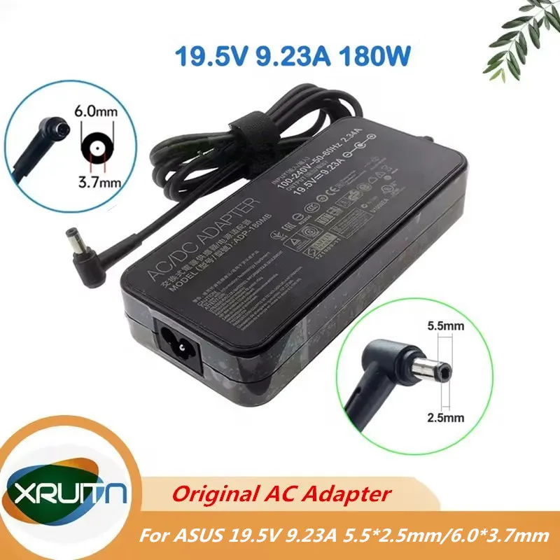 

Genuine 19.5V 9.23A 180W for ASUS Laptops ROG G750-JS G750JM ADP-180MB F ADP-180HB D FA180PM111 ADP-150VB 5.5x2.5mm/6.0*3.7mm