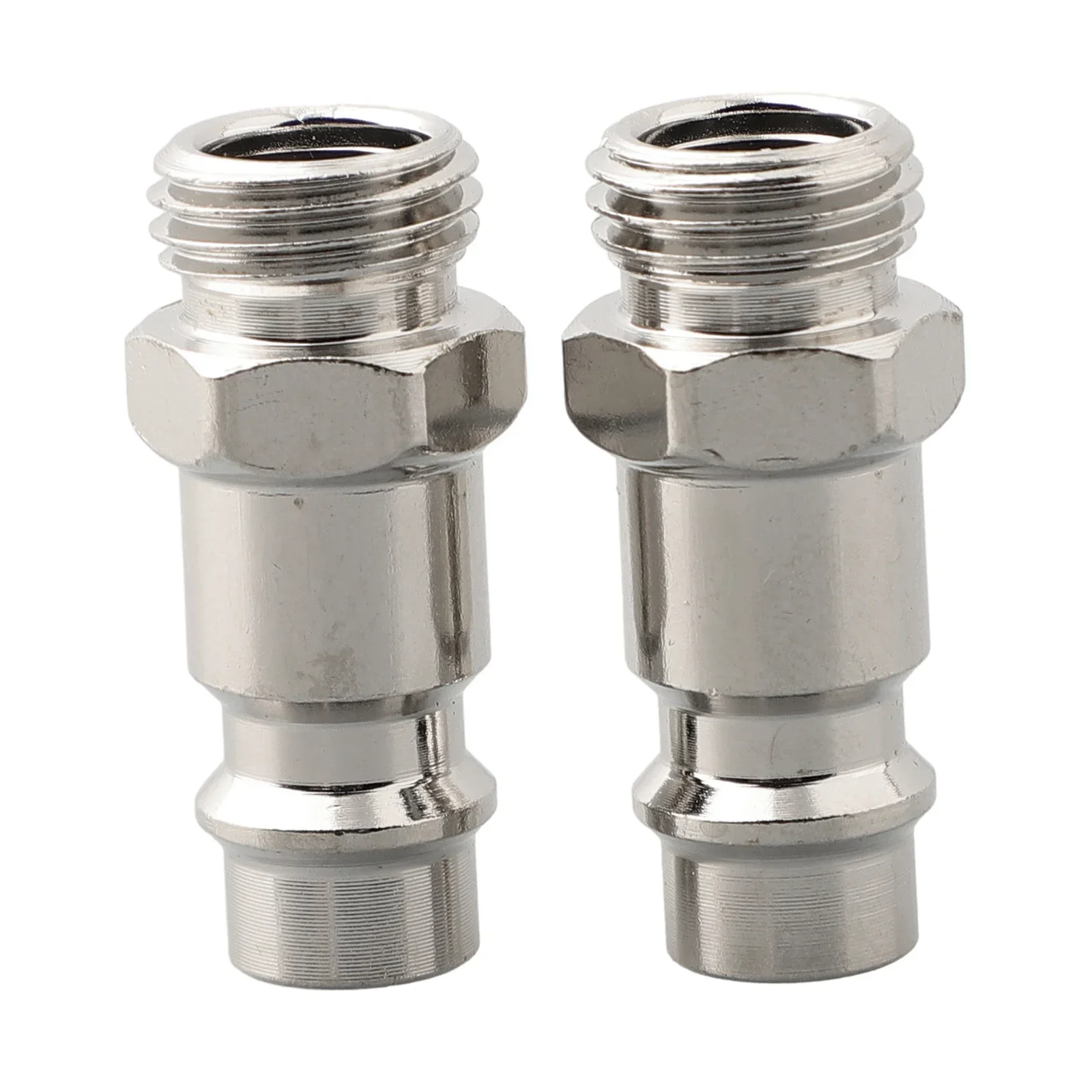 2pcs Euro Quick Release Fitting Replacement Compressed Air Line Coupler Connector With Male 1/4