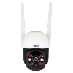 KERUI-Tuya Smart Outdoor Home Security Camera, Vigilância por Vídeo CCTV, WiFi, IP, Sem Fio, 5MP, PTZ