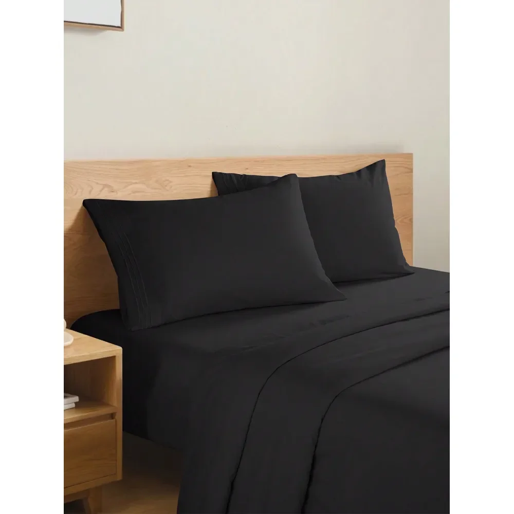 

Комплект постельного белья из 3-4 предметов: роскошные мягкие простыни, прочный комплект из микрофибры с охлаждающим эффектом и глубокими карманами 18 дюймов