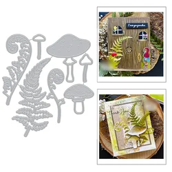 2024 New Plant Mushroom Fujiman Leaf Wishes Metal Cutting Dies For Craft Making Paper Greeting Card Scrapbooking No Clear Stamps