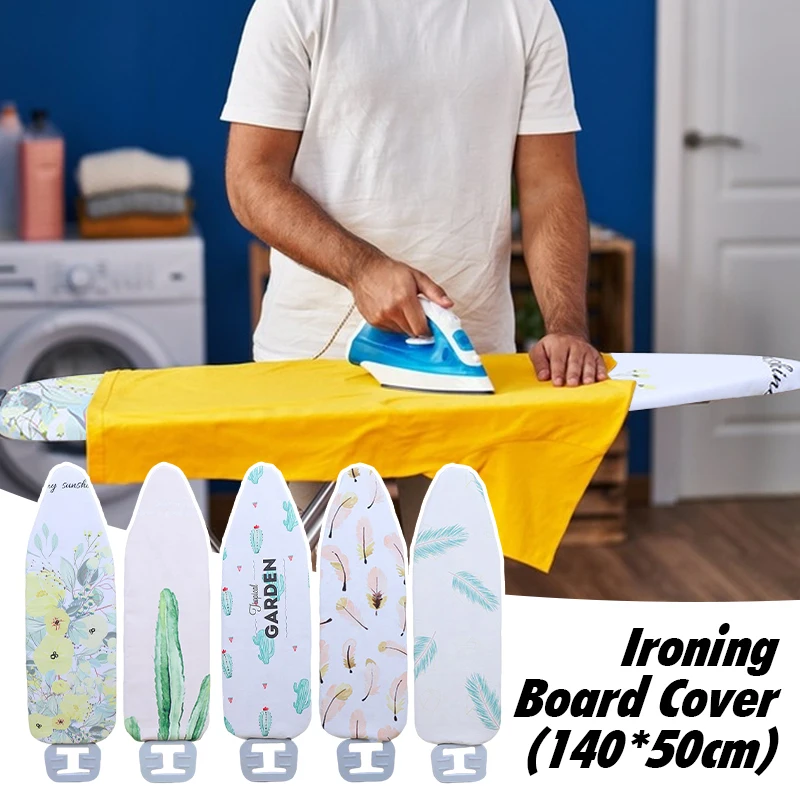 Printed Ironing Board Cover Anti Scalding Heat Insulation Ironing Board Cover Heat Insulation Drawstring Tightening with Padding