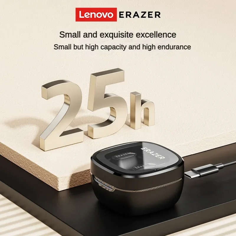 Lenovo ERAZER XT62Pro fone de ouvido bluetooth 5.3 fones de ouvido sem fio baixa latência mini fone de ouvido esportivo de alta fidelidade com microfone hd
