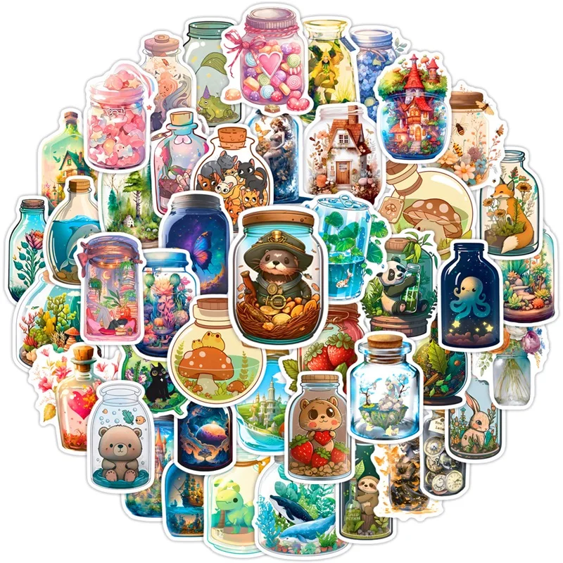 10/30/50PCS Cartoon World Children\'s PVC Sticker Aesthetic Decoration Scrapbooking Korean Stationery School Supplies for Kids