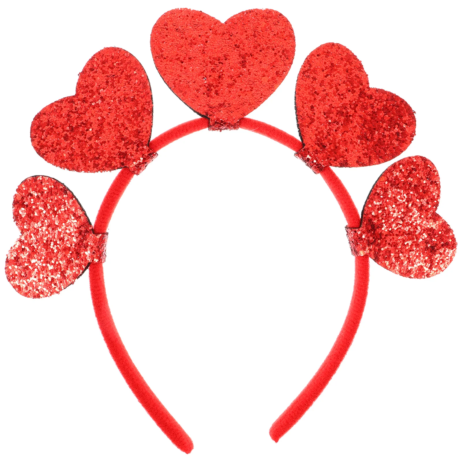 

Love Headband Valentines Day Red Heart Party Headbands Girl Hair Valentine's Hoops Girls Hairband Decorative Flash Themed