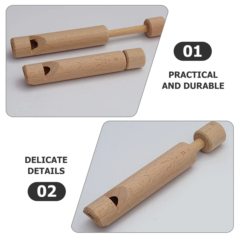 فلوت بيكولو الخشبي للأطفال، صفارة خشبية، آلة موسيقية للأطفال، التعلم المبكر، السفر، الحفلات، الاستخدام المدرسي