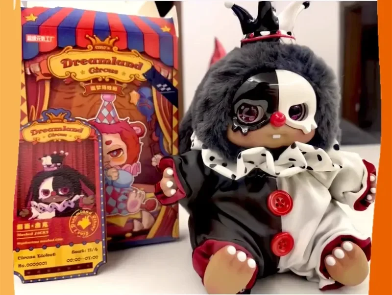 2026 nueva fábrica de súper vitalidad Halloween sueño circo Cino serie caja ciega de felpa muñeca niña regalo hecho a mano