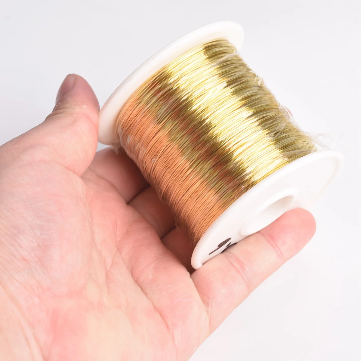 1Roll Light Gold Color 0.4mm/0.5mm Soft Metal Copper Beading Wire For Jewelry Making DIY Crafts