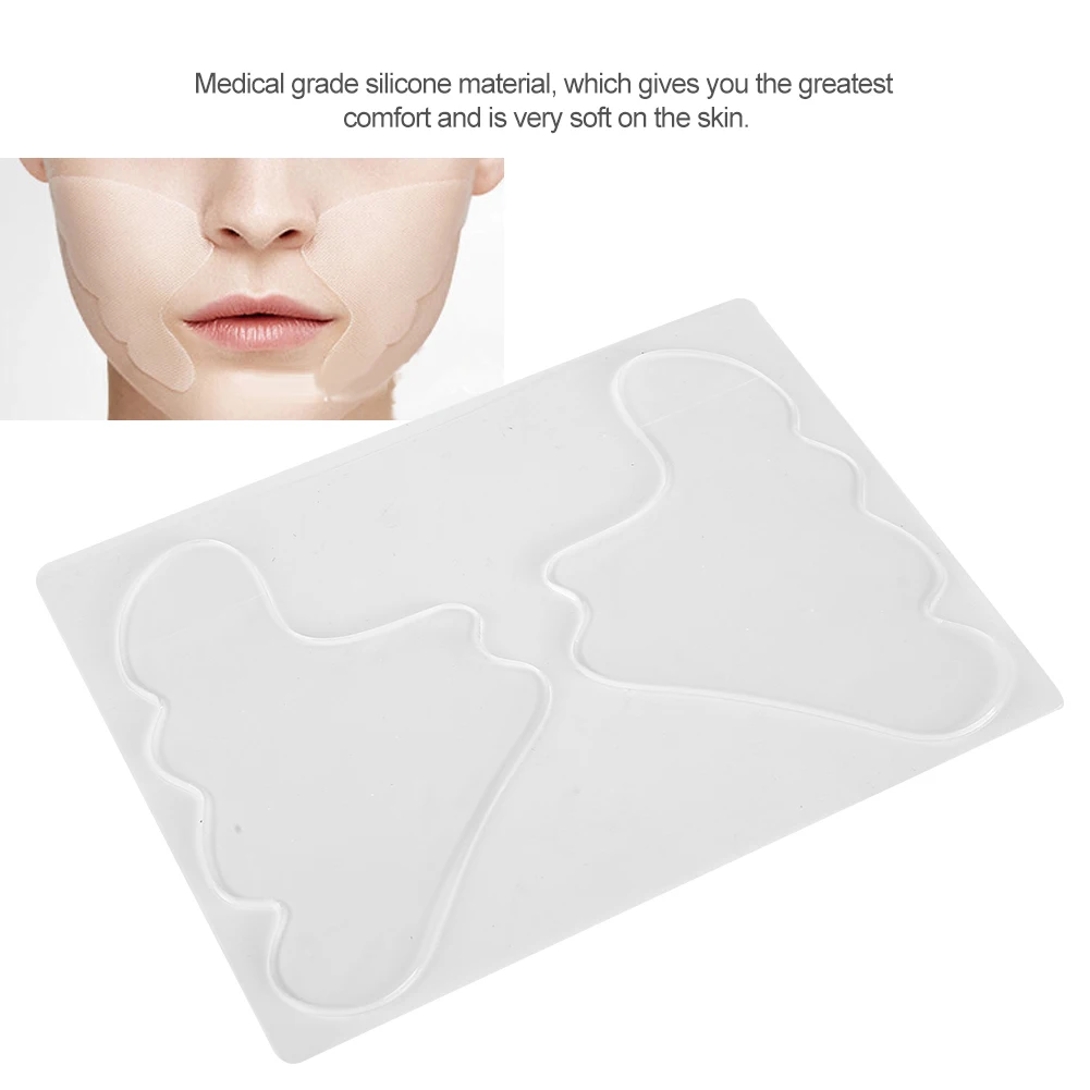 Reusable Silicone Anti-Wrinkle Cheeks Pads Facial Paste Facial Beauty Stickers Facial Beauty Stickers Reusable Anti-Wrinkle Pads