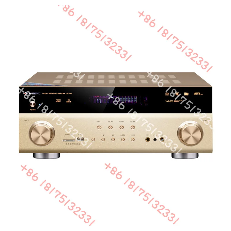 

DMSEINC AP-9600 Audiophile Professional 5.1 Power Amplifier Home Cinema AV High Power Fiber Coaxial