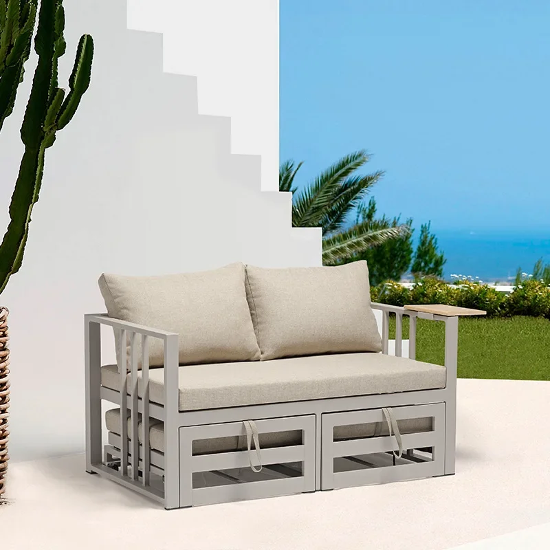 

Outdoor bed, swimming pool lounge chair outdoor adjustable beach chair leisure balcony courtyard terrace sun protection lou