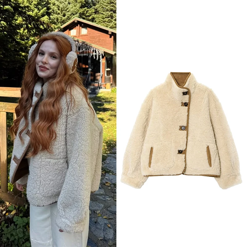 

Женские куртки, пальто, осенне-зимняя модная двусторонняя одежда, куртка, уличная женская верхняя одежда, шикарные топы