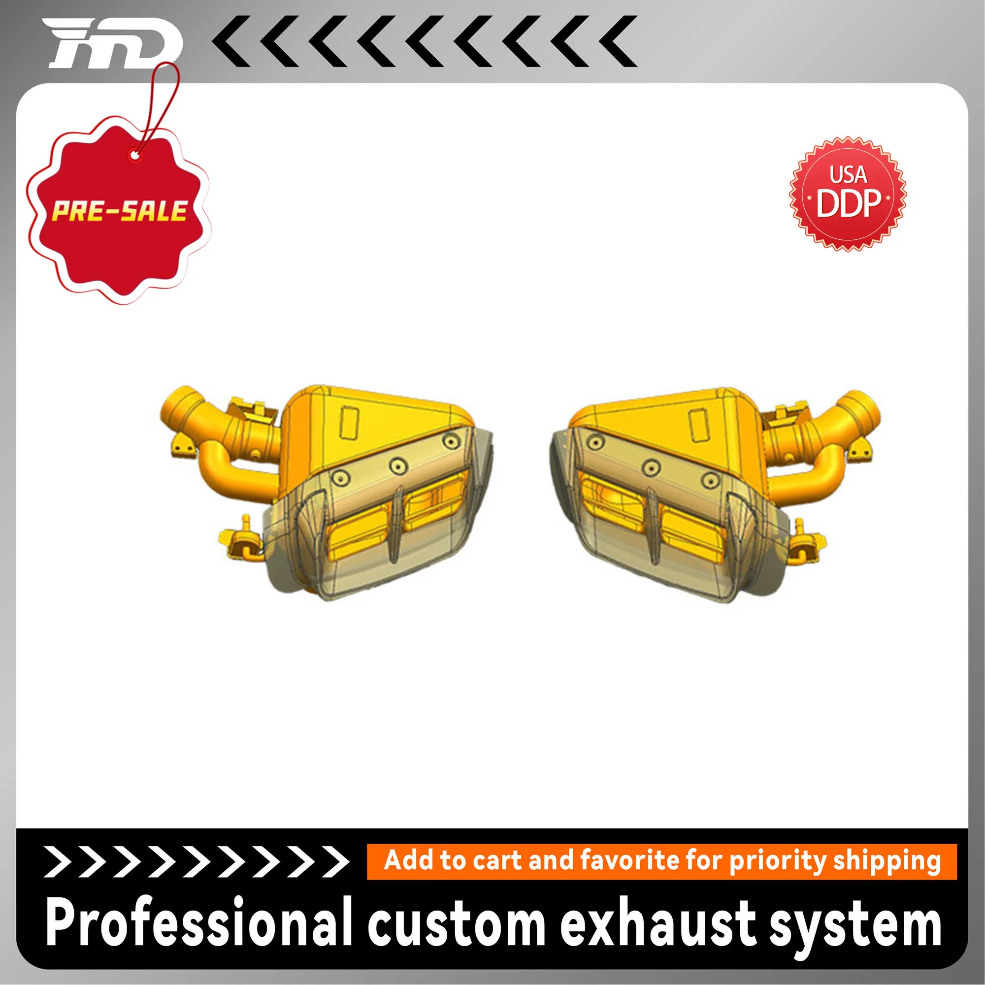 

HMD Sport Exhaust System for Ferrari 12 Cilindri Mid And Rear Section Aggressive Sound Lightweight Power Gain