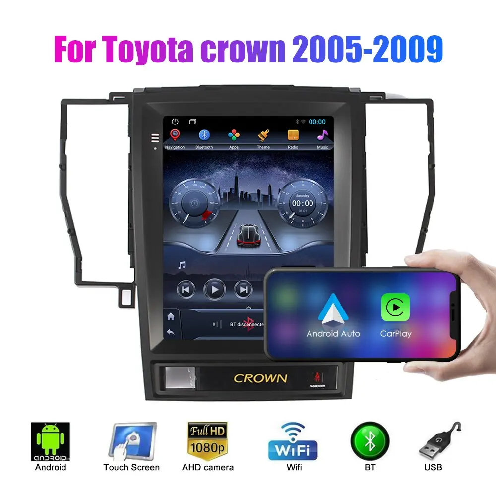 For Toyota crown 2005-09 Double Din Car Stereo 2 Din Android Car Radio MP5 Player Autoradio Audio Car DVD Player Navigation GPS