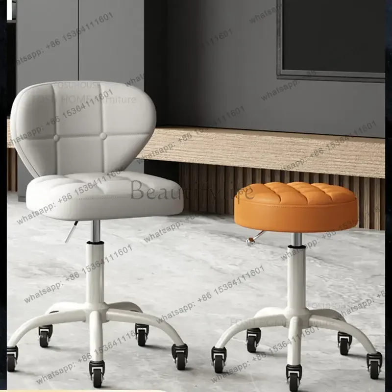 

Modern Simple Barber Chairs High-end Manicure Salon Back Chair Salon Furniture Beauty Salon Special Lift Rotating Pulley Stools