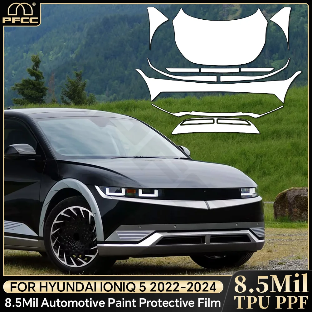 

For Hyundai IONIQ 5 2022-2024 TPU Paint Protection Film Clear Bra Pre-cut PPF Car Body Anti-scratch Self-adhesive Resistant Kit