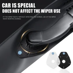 2pcs Black Car Windshield Wiper Arm Hole Protection Cover Silicone Dust Cover For VW Golf 7 5 4 6 Passat B6 Mk4 Auto Styling