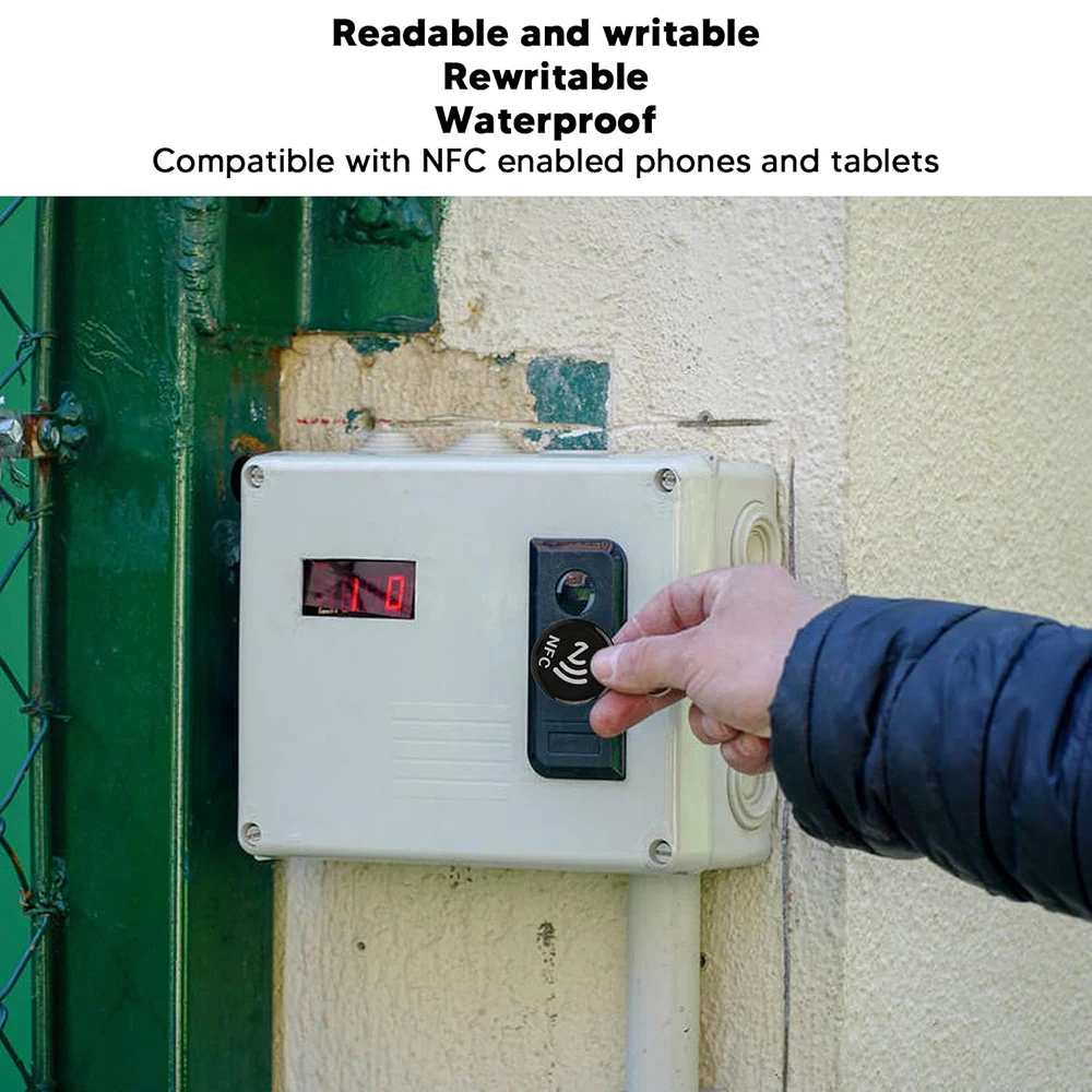 سلسلة مفاتيح IC قابلة لإعادة الكتابة سلسلة مفاتيح NFC رقاقة قابلة للبرمجة 13.56 ميجا هرتز 188 بايت بطاقة IC مقاومة للماء قابلة لإعادة الكتابة للوصول contr #4