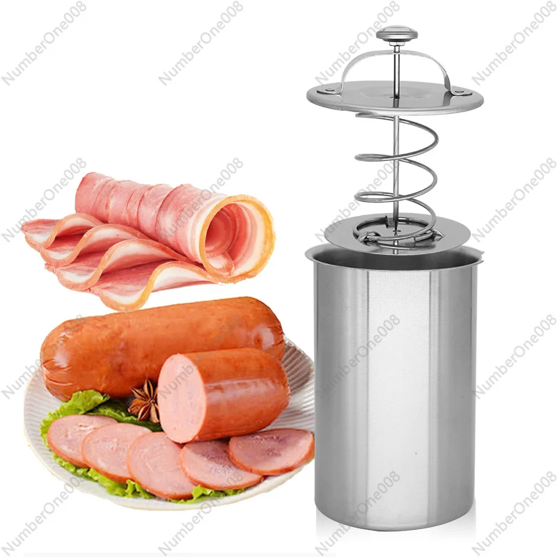 

Изготовитель ветчины из нержавеющей стали с термометром, домашние кухонные инструменты, машина для изготовления ветчины, машина для гастрономов, прессовая машина для обеда, отпариватель для мяса, ведро