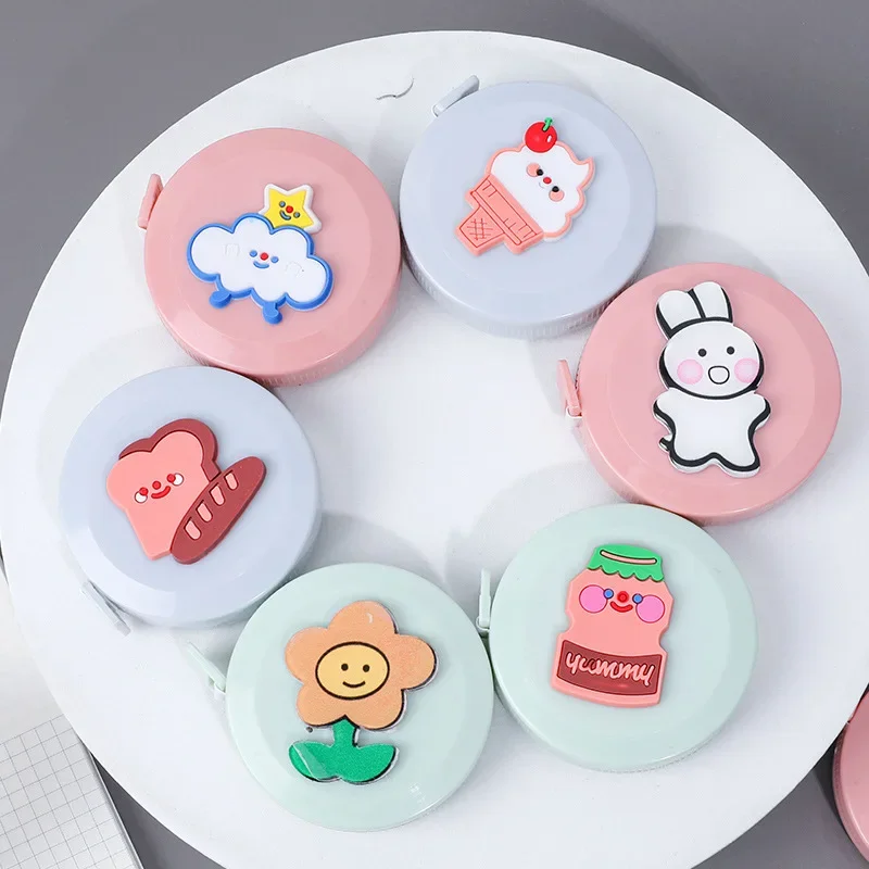 1.5M Retractable Ruler Tape Measure, 60 Inch, Random Color, Sewing Cloth Dieting Tailor