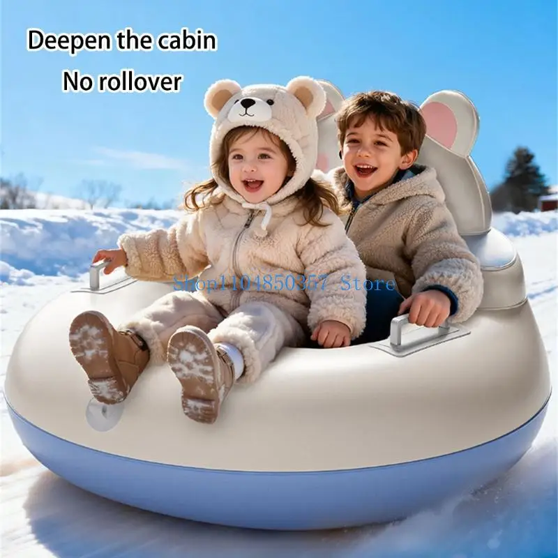 

5asd профессиональная снежная трубка, детская безопасная надувная снежная трубка для комфорта и устойчивости на снегу с быстро